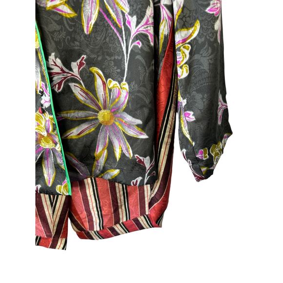 Anthropologie Eloise Juniper Floral Pyjama Top Blouse Women's XS - Picture 5 of 8
